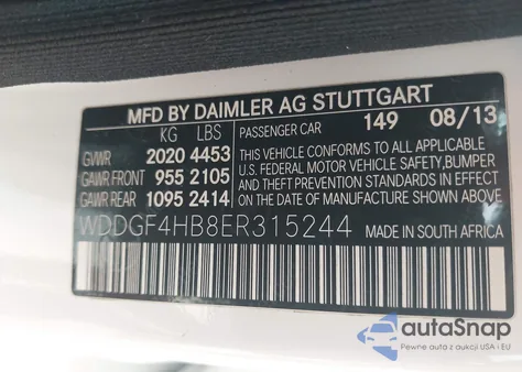 2014 Mercedes-Benz C 250 Luxury/Sport из США, поврежденный, VIN WDDGF4HB8ER315244